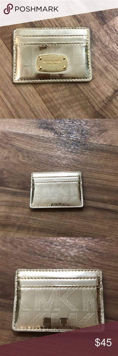 michael kors card holder gold geschenk|Michael Kors card holder sale.